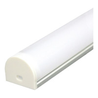 Алюминиевый круглый широкий профиль, серебро Feron CAB283 10302