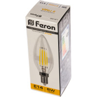 Светодиодная лампа - свеча E14 5W 2700K FERON LB-58 25572