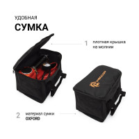 Автомобильный компрессор Агрессор металлический, 12 В, 600 Вт, 160 л/мин, переходники для накачки лодок, сумка AGR-160