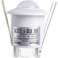 Датчик движения и освещенности 500W 6 м 360 белый Feron SEN50 22066