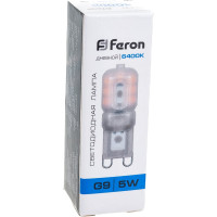Светодиодная лампа FERON G9 5W 6400K LB-430 25638