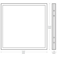Светодиодный встраиваемый светильник FERON 36W 4000K белый AL2115 21084