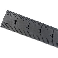 Линейка металлическая с двусторонней шкалой GRIFF D112011 (150х19мм)