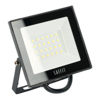 Светодиодный прожектор SAFFIT SFL90-30 2835SMD, 30W 6400K AC220V/50Hz IP65, черный в компактном корпусе 55065
