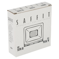 Светодиодный прожектор SAFFIT SFL90-30 2835SMD, 30W 6400K AC220V/50Hz IP65, черный в компактном корпусе 55065