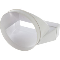 Соединитель эксцентриковый плоского воздуховода с круглым 60х204/D160, пластик ERA 620СП16КП 210-046