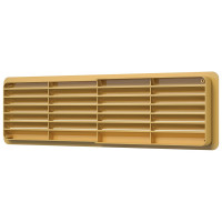 Решетка вентиляционная переточная (450х91 мм; бежевая, АБС) ERA 4409ДП беж 233-131