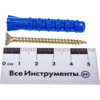 Дюбель ежик VIPКрепеж для крепления плинтусов 8х50 4 шт 13908 VIPS