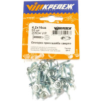 Саморез с прессшайбой VIPКрепеж сверло 4,2х16 53 шт 20504 VIP
