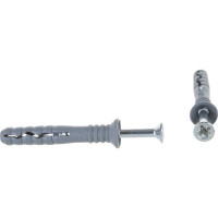 Дюбель-гвоздь Качественный Крепеж потайной бортик 6х40 100 шт 0500615 КЧ