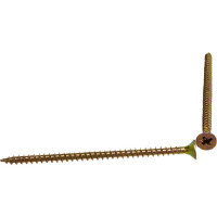 Шуруп, жёлтый цинк Крепежная техника 4,5х80 250шт 431374 БК