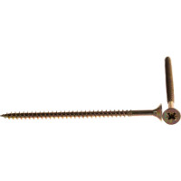 Шуруп, жёлтый цинк Крепежная техника 4,5х80 250шт 431374 БК