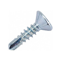 Саморез для оконного профиля, белый, сверло Крепежная техника 3.9х16 1000шт 430804 БК