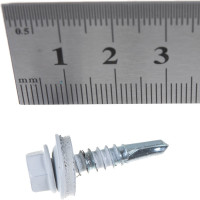 Кровельный саморез, белый Крепежная техника 5.5х25 RAL 9003 250шт 420210 БК