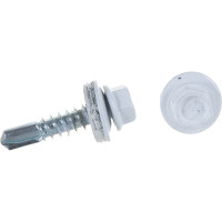 Кровельный саморез, белый Крепежная техника 5.5х25 RAL 9003 250шт 420210 БК