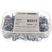 Саморез с прессшайбой Качественный Крепеж 4,2х19 острый 220 шт 0200273 КЧ