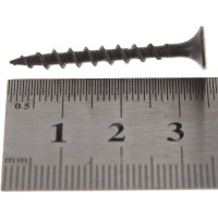 Саморез Качественный Крепеж 3,5х35 потай, крупная резьба, оксид 900 шт 1000363 КЧ