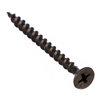 Саморез Качественный Крепеж 3,5х51 потай, крупная резьба, оксид 520 шт 1000369 КЧ