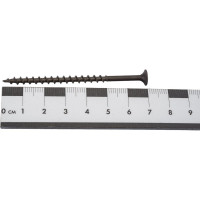 Саморез Качественный Крепеж 4,2х70 потай, крупная резьба, оксид 140 шт 0300375 КЧ