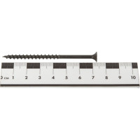 Саморез Качественный Крепеж 4,2х76 потай, крупная резьба, оксид 100 шт 0200377 КЧ