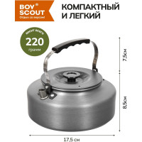 Туристический чайник BOYSCOUT 1.6 л 61169