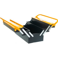 Ящик для инструмента (металлический, с 4-мя раздвижными отделениями, 420х200х200 мм) FIT IT 65679