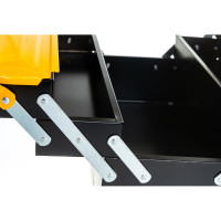 Ящик для инструмента (металлический, с 4-мя раздвижными отделениями, 420х200х200 мм) FIT IT 65679