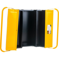 Ящик для инструмента (металлический, с 4-мя раздвижными отделениями, 420х200х200 мм) FIT IT 65679