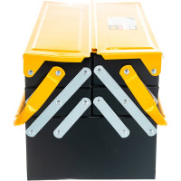 Ящик для инструмента (металлический, с 4-мя раздвижными отделениями, 420х200х200 мм) FIT IT 65679