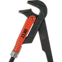 Трубный газовый ключ FIT 90гр, тип L , инстр.сталь, 1", 300мм 70371