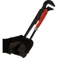 Трубный газовый ключ FIT 90гр, тип L , инстр.сталь, 1", 300мм 70371