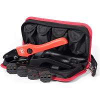 Ручные пресс-клещи КВТ СТК+4, 4 матрицы в сумке 75907