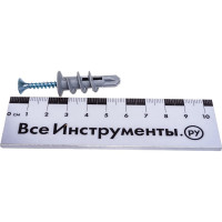 Анкер дюбель Tech-Krep DRIVA NYLON с шурупом 4 шт - пакет 102947