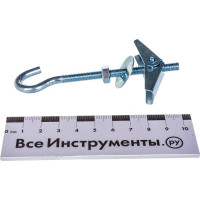 Анкер складной пружинный с крюком М6, 1 шт, пакет Zitar 103900