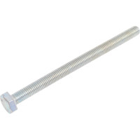 Болт Tech-Krep/Zitar DIN933 с шестигранной головкой, оцинкованный М10х140 + гайка + шайба 2 шт - пакет 136919