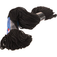 Вязаный шнур (ПП, 2 мм, с сердцевиной, универсальный, черный, 50 м) Tech-Krep 140322