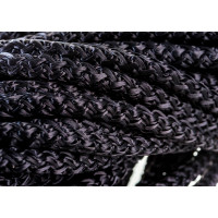 Вязаный шнур (ПП, 6 мм, с сердцевиной, универсальный, черный, 20 м) Tech-Krep 140331