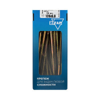 Универсальные саморезы 120x6,0 мм 50 шт желтые коробка с окном Zitar 102277