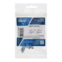 Сантехнический болт DIN 571 оцинкованный 6х70, 4шт - пакет Zitar 102583