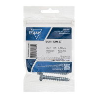 Сантехнический болт DIN 571 оцинкованный 8х50, 2шт - пакет Zitar 102587