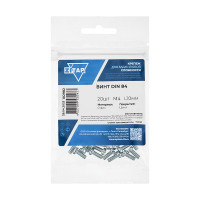 Винт DIN84 с цилиндрической головкой оцинкованный М4x10 20 шт Zitar 102982