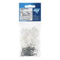 Скоба для кабеля круглая А7 мм, 50 шт, пакет Zitar 103648