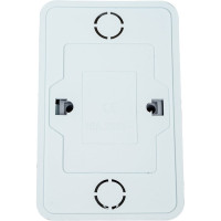 Двойная розетка IN HOME с заземлением, со шторками BOLLETO белая накладная 7128х 4690612000961