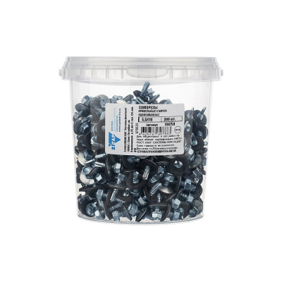 Саморез КР ZP 5,5x19 мм, 300 шт, ведро Zitar 104750