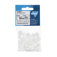Декоративная заглушка 10 мм, белая, 35 шт, пакет Zitar 108869