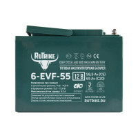Тяговый аккумулятор 6-EVF-55, 12В, 55 А/ч (C5) Rutrike 021946