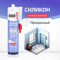 Силиконовый универсальный герметик KUDO прозрачный, 280 мл KSK-100