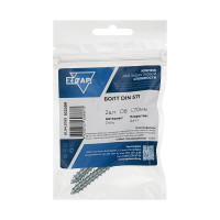 Сантехнический болт DIN 571, оцинкованный, 8x70 мм, 2 шт. в пакете Zitar 102589