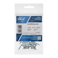 Саморез ШУц с потайной головкой 3,5x20 мм, 26 шт., пакет Zitar 102417