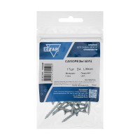 Саморез ШУц с потайной головкой 4,0x30 мм, 17 шт., пакет Zitar 102428